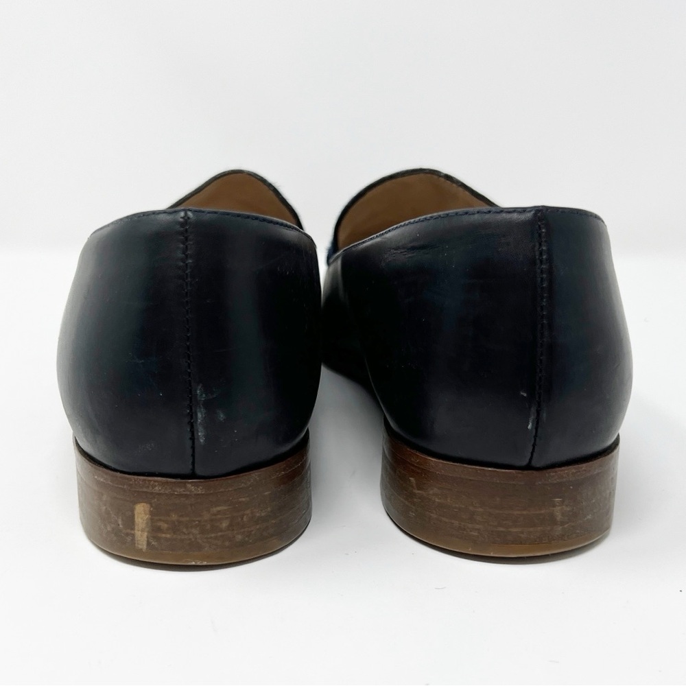 J. Crew Collection Navy Blue Calf Hair Loafers - Picture 5 of 7